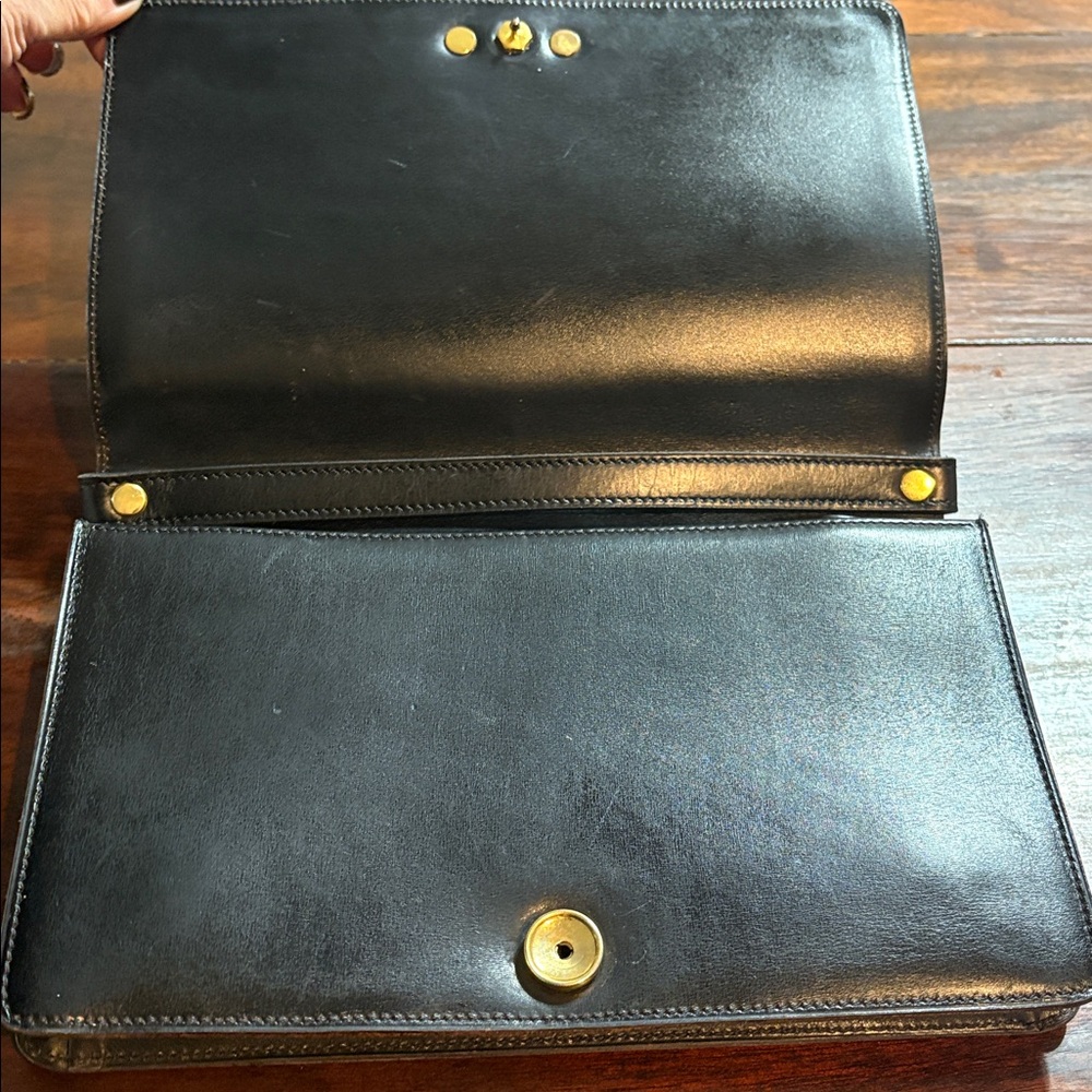 DIOR Vintage Black Leather Flap Crossbody Bag - Picture 11 of 17